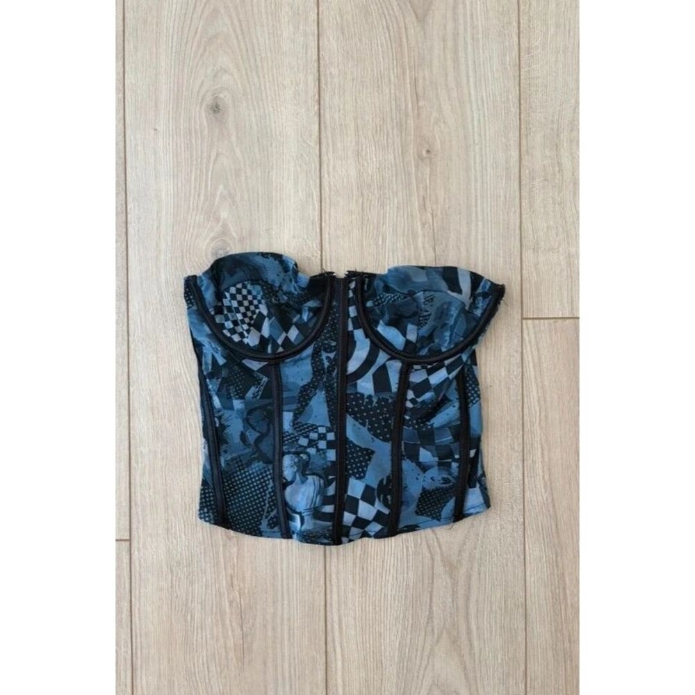 Edikted Black Corset Bustier Top Small